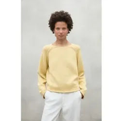 ECOALF für Damen. MCWGAKNALAMO0660S25-052 Gelber Alamo-Pullover (L), Lässig, Langarm, Bio-Baumwolle, Nachhaltig