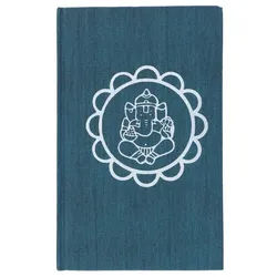 Guru-Shop Tagebuch Notizbuch, Tagebuch - Ganesh Mandala petrol blau