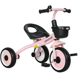 Aiyaplay Dreirad, Kinderfahrrad mit verstellbarer Sitz, Kinderrad für Kinder 2-5 Jahre , Rosa , Metall , 53x58x70.5 cm , Spielzeug, Kinderfahrzeuge