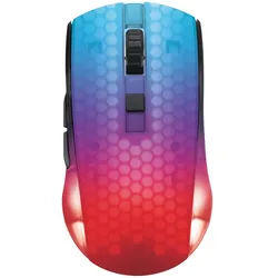 GAMING DM320 Transparents RGB Wireless - Gaming Maus (Schwarz)