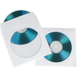 Hama CD Paper Sleeves, white, 100 pcs/Pack 1 Disks Weiß