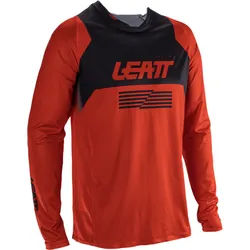 Leatt Moto 4.5 Lite V26 Motocross Jersey, schwarz-rot, Größe M für Männer