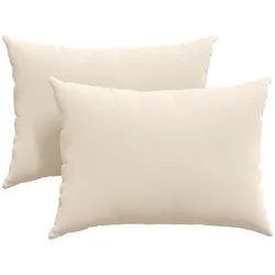 vidaXL Sitzauflage Sofakissen 2 Stück Beige 70 x 50 cm Stoff, (2 St) beige