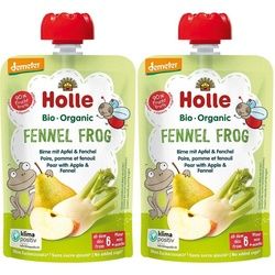 Holle Fennel Frog - Trinkflasche Birne, Apfel und Fenchel