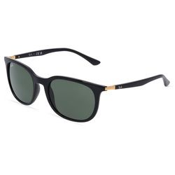 Ray-Ban RB4386 Unisex-Sonnenbrille Vollrand Eckig Kunststoff-Gestell, Schwarz