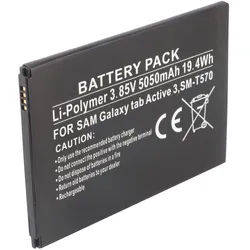 Akku passend für Samsung Galaxy Tab Active 3, SM-T570, Li-Polymer, 3,85V, 5050mAh, 19,4Wh