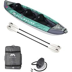 Aqua Marina Schlauchboot, (Set, 9 St., mit 2 Paddeln und Luftpumpe) Aqua Marina türkis/blaugrün/grau