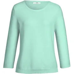 Le pull manches 3/4 100% SUPIMA®-coton Peter Hahn turquoise