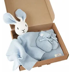 Livella Kuscheltuch (Hase) mit S√∂ckchen aus Bio-Baumwolle 1 St hellblau