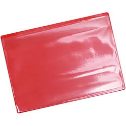 10 Magnettaschen A5 Querformat, rot, Weich-PVC