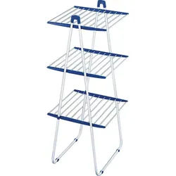 Leifheit Standtrockner , Blau, Weiß , 66x61x155 cm , klappbar , Haushalt & Kleinelektro, Wäschepflege, Wäscheständer