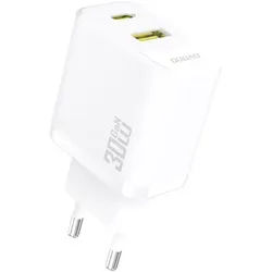 A27TEU PD 30W GaN USB-A USB-C Wall Charger - White