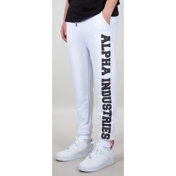 Alpha Industries Big Letters Jogginghose, weiss, Größe XS