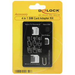 DELOCK 20650 - SIM Karten Adapter, 4in1