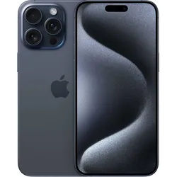 iPhone 15 Pro Max 256 GB 5G Smartphone 17 cm (6.7 Zoll) IOS 48 MP Dreifach Kamera Dual Sim (Blue Titanium) (Versandkostenfrei)