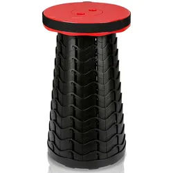 Clanmacy Klappstuhl Tragbarer Klappstuhl Klapphocker Hocker Rot rot