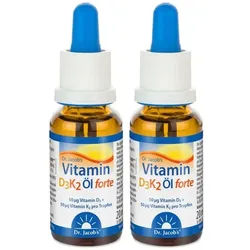 Dr. Jacob's Vitamin D3K2 Öl forte 2000 IE D3+K2 hochdosiert