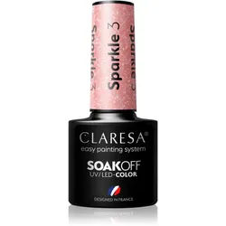 Claresa SoakOff UV/LED Color Sparkle Gel-Nagellack Farbton 3 5 g