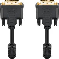DVI-D Full HD Kabel Dual Link, vergoldet DVI-D-Stecker Dual-Link (24+1 pin) > DVI-D-Stecker Dual-Link (24+1 pin)