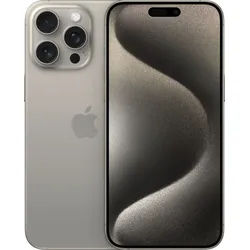 APPLE Smartphone "iPhone 15 Pro Max 256GB" Mobiltelefone silberfarben (natural titanium) iPhone Bestseller