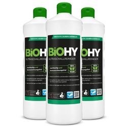 BiOHY Ultraschallreiniger Ultraschallreiniger 3er Pack (3 x 1 Liter Flasche)