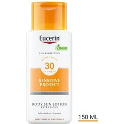 Eucerin® Sensitive Protect Sun Lotion Extra Light LSF 30 – hoher Sonnenschutz pflegt empfindliche Haut 150 ml Unisex 150 ml Lotion