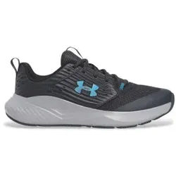 Under Armour für Herren. 3026017 Charged Commit TR 4 Dunkelgrau Leder Turnschuhe (41), Wohnung, Schnürsenkel, Lässig, Sportlich, Multisport