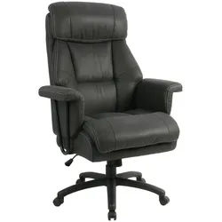 Mid.you Chefsessel , Schwarz , Kunststoff, Textil , Drehkreuz , 84x120-128x85 cm , Sitzfläche 360° drehbar , Büromöbel, Bürostühle, Chefsessel