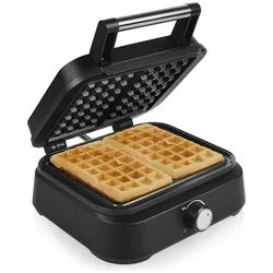 PRINCESS Waffeleisen, 1500 W, für 2 dicke Belgische & Brüsseler Waffeln, Doppel Wafflemaker schwarz