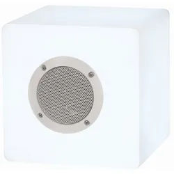 näve Bluetooth Lautsprecher LED RGB Farbwechsel USB Fernbedienung Musikbox Lautsprecher (Bluetoothbox) weiß