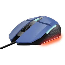 Trust Gaming GXT109B FELOX Gaming Maus blau Beleuchtete Gaming-Maus mit programmierbaren Tasten, blau