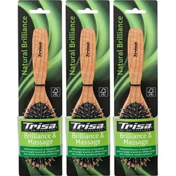 Trisa Natural Brillance Pneumatische Bürste mit Wildschweinborsten