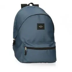 Pepe Jeans Unisex. 63324C1 Computer-Rucksack zwei F (OSFA), Blau, Lässig, Polyester, Marine