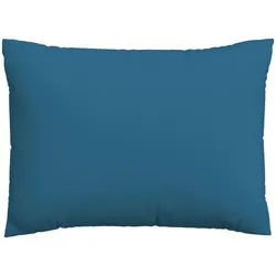 Schlafgut Kissenhülle , Blau , Textil , Uni , 40x60 cm , Grüner Punkt, AZO-frei, Oeko-Tex® Made IN Green , bügelleicht, bügelfrei, hochwertige Qualität, formstabil, langlebig , Heimtextilien, Bezüge, Kissenbezüge