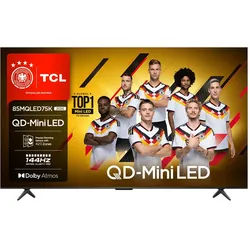 TCL 85MQLED75K QLED Mini LED-Fernseher (85 Zoll, 4K Ultra HD) schwarz