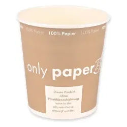 NATURESTAR Bio Suppenbecher Only Paper, 450 ml, Nachhaltiger Suppenbecher aus hochwertigem Hartpapier, 1 Packung = 25 Stück