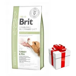 Brit gf Veterinärdiät für Hunde Diabetes 12kg + Überraschung für den Hund