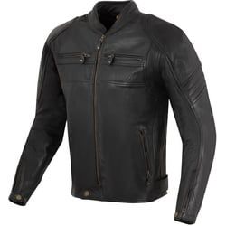 Merlin Odell Motorrad Lederjacke, schwarz, Größe M für Männer