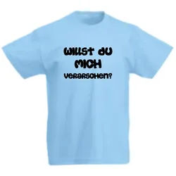 G-graphics T-Shirt Willst Du mich verarschen? Kinder T-Shirt, mit Spruch / Statement blau 128
