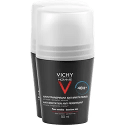 VICHY HOMME Deo Roll-on für sensible Haut 48h DP 2X50 ml