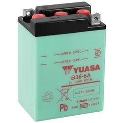 YUASA B38-6A Batterie ohne Säurepack
