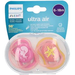 Philips Avent Ultra Air Schnuller 6-18 Monate, Animals