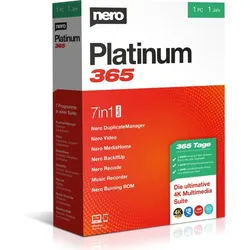 Nero Platinum 365 | Windows | Jetzt kaufen und Sofort Downloaden