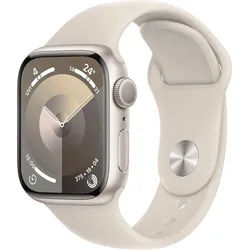 Apple Smartwatch »Watch Series 9 GPS Aluminium 41mm S/M«, (Watch OS 10 Sport Band) Apple Polarstern