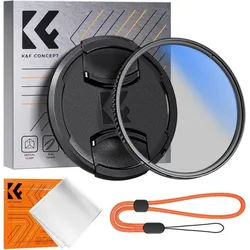 LuxusKollektion 52mm CPL Filter mit Objektivdeckel, Halteband, Reinigungstücher zirkularer Polfilter