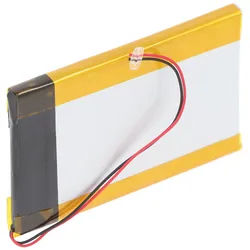 Nachbau-Akku passend für Sony NW-S639F, 8917A44167, LIS1374HNPA, Li-Ion, 750mAh, 2,8Wh, 3,7V Abmessungen 51,72 x 34,63 x 3,52mm