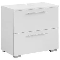 Mid.you Waschbeckenunterschrank , Weiß , Metall , 60.2x59.1x35 cm , Made in Germany , stehend , Badezimmer, Badmöbel, Waschbeckenunterschränke