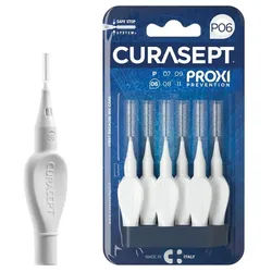 Curasept Interdentalbürsten 2x Curasept Proxi Interdentalbürsten P06 - 6 Stück Weiß 0,6 mm