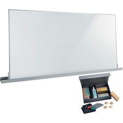 Sigel MUB05 Meet up-Set: agiles Whiteboard 90x180cm, Wandschiene und Starterset - ideal zur Nutzung im Querfomat