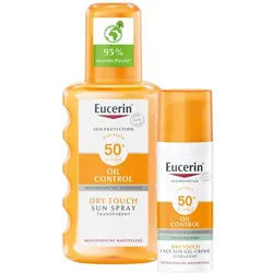 Eucerin® Oil Control Face Sun Gel-Creme LSF 50+ + Sun Spray Transparent LSF 50+